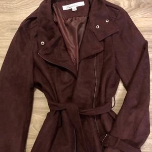 Kenneth Cole Maroon Suede Jacket